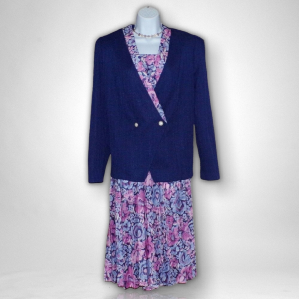 NWOT Vintage Pablo Collection Skirt & Jacket Set